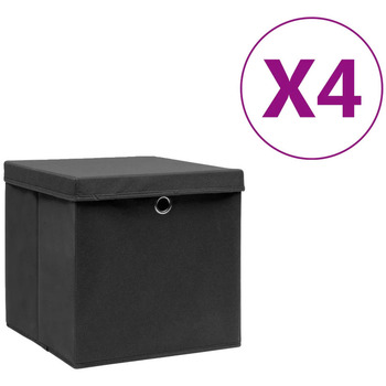 VidaXL  Körbe, Kisten, Regalkörbe Boites de rangement  4 pcs 28x28x28 cm en tissu non tissé
