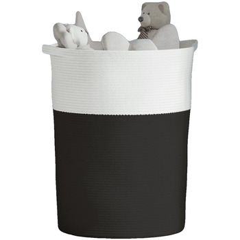 VidaXL Körbe, Kisten, Regalkörbe Bancs storage basket noir/blanc