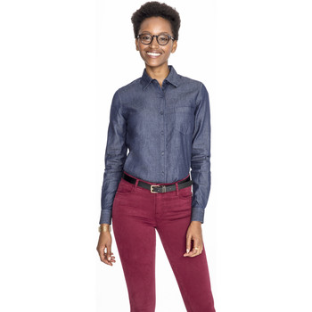 Sols Blusen BARRY WOMENN DENIM-CAMISA DE DENIM VAQUERA DE HOMBRE