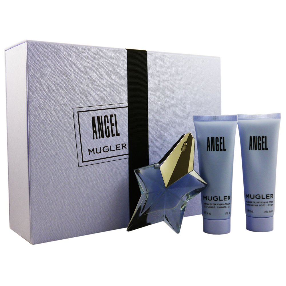 Thierry Mugler Angel Set 25 ml Eau de Parfum EDP & 50 ml Lotion & 50 ml Duschgel
