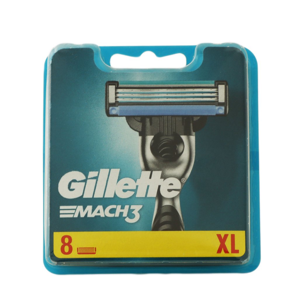 8 Gillette Mach3 Rasierklingen 8 Stück 8er Klingen in Blister