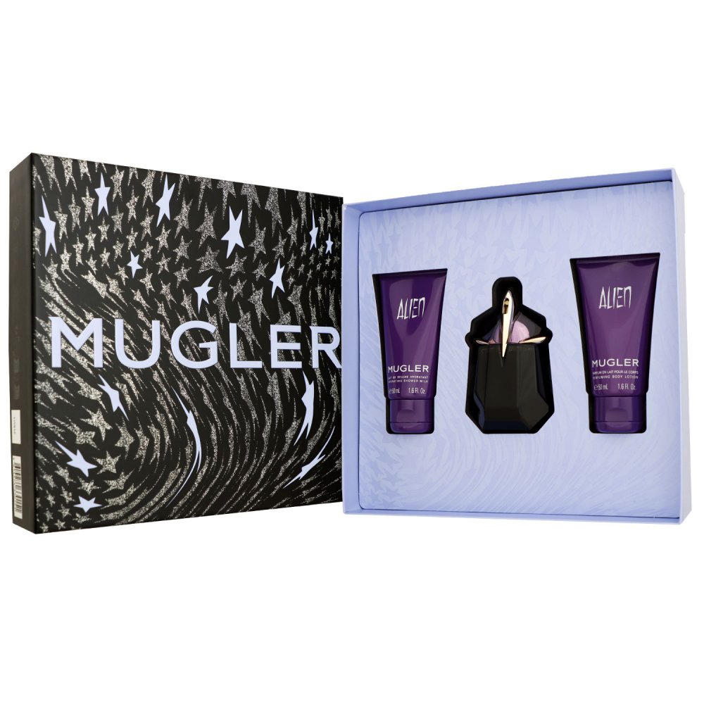 Thierry Mugler Alien Set 30 ml Eau de Parfum EDP & 50 ml Bodylotion & 50 ml Gel