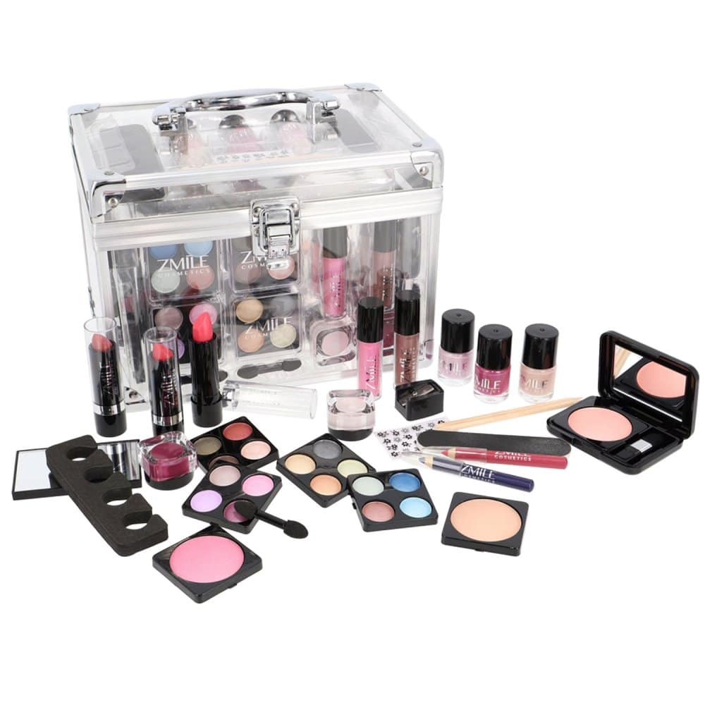 Schminkkoffer Zmile Cosmetics Acrylic 42 Teile im Koffer Schminke Vegan