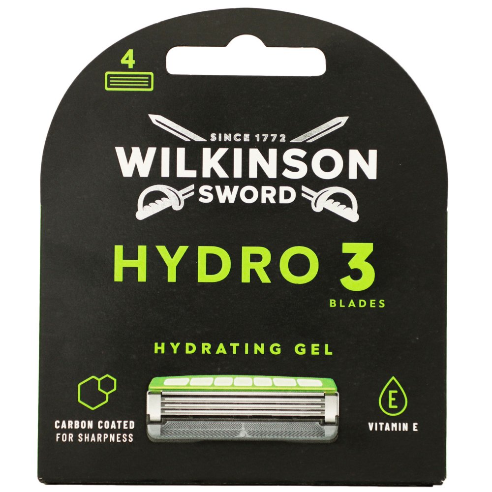 Wilkinson Sword Hydro 3 Hydrating Gel 4 Rasierklingen Ersatzklingen