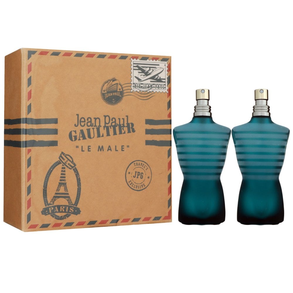 Jean Paul Gaultier Le Male Set 2 x 40 ml Eau de Toilette EDT Travel Herren Duft