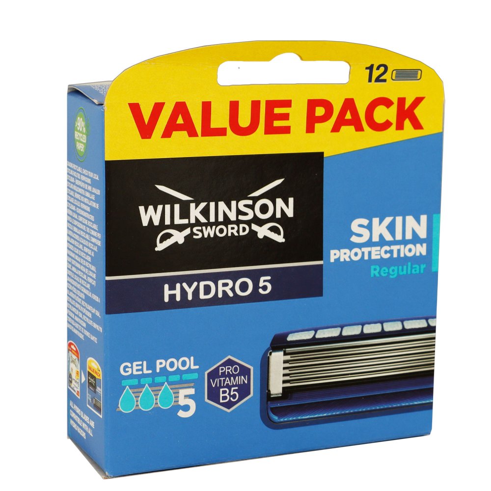 Wilkinson Sword Hydro 5 Skin Protection Regular 12 Rasierklingen für Männer