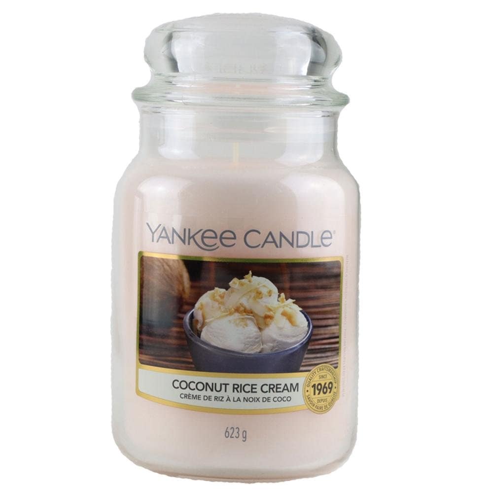 Yankee Candle Duftkerze Coconut Rice Cream im Glas Jar 623 g Housewarmer