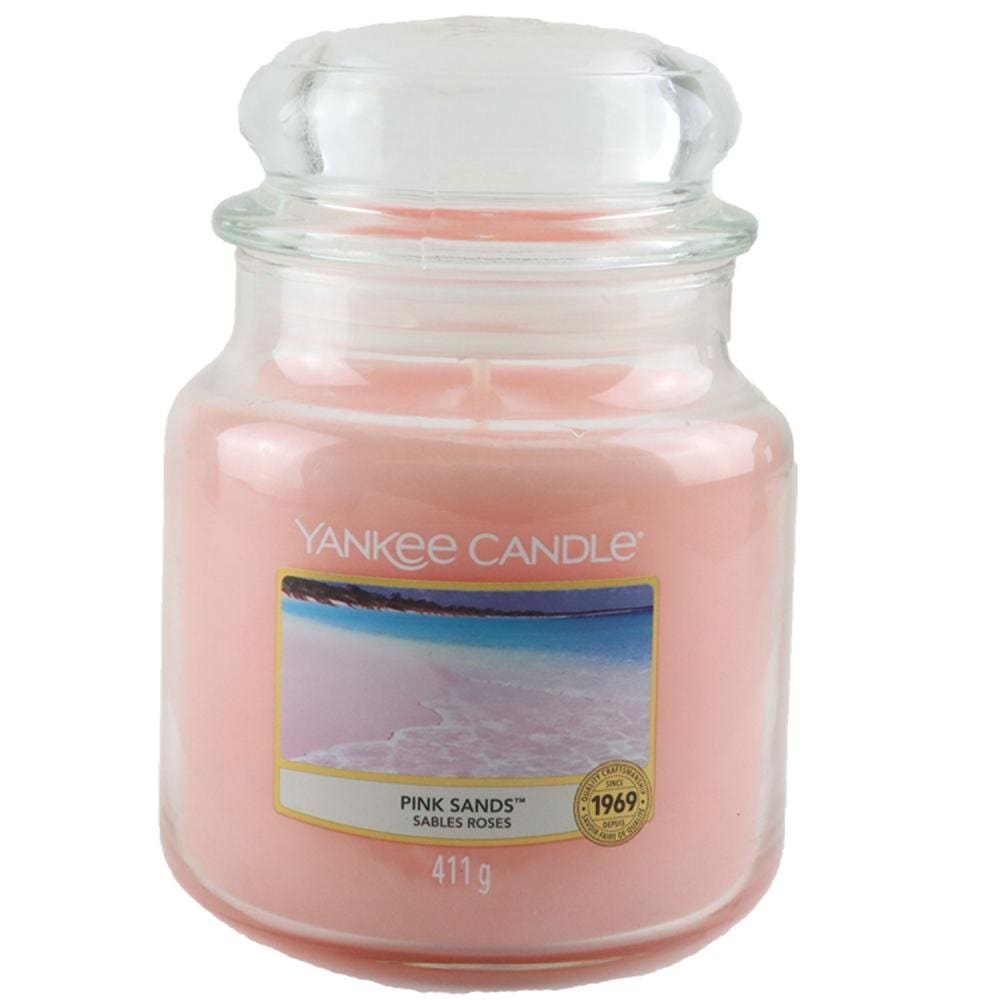 Yankee Candle Duftkerze Pink Sands im Glas Jar 411 g Housewarmer