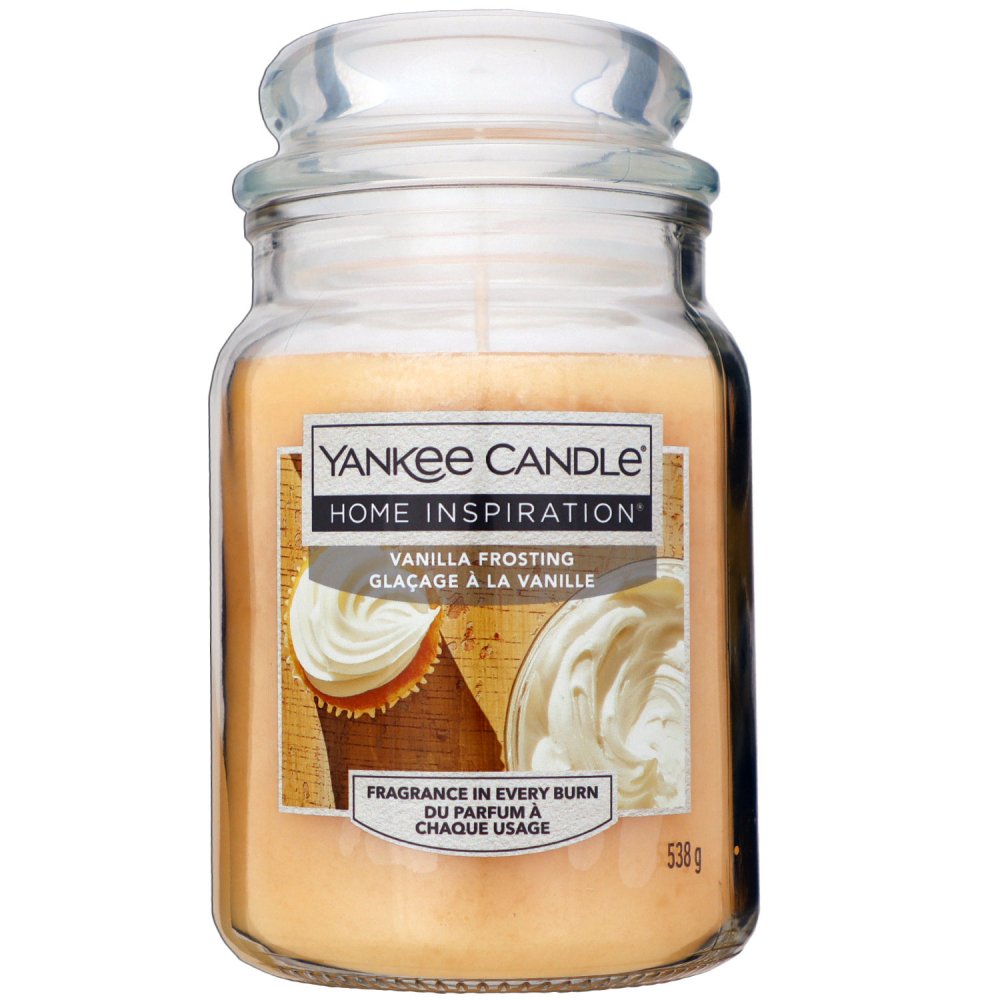 Yankee Candle Home Inspiration Duftkerze Vanilla Frosting im Glas 538 g Housewarmer
