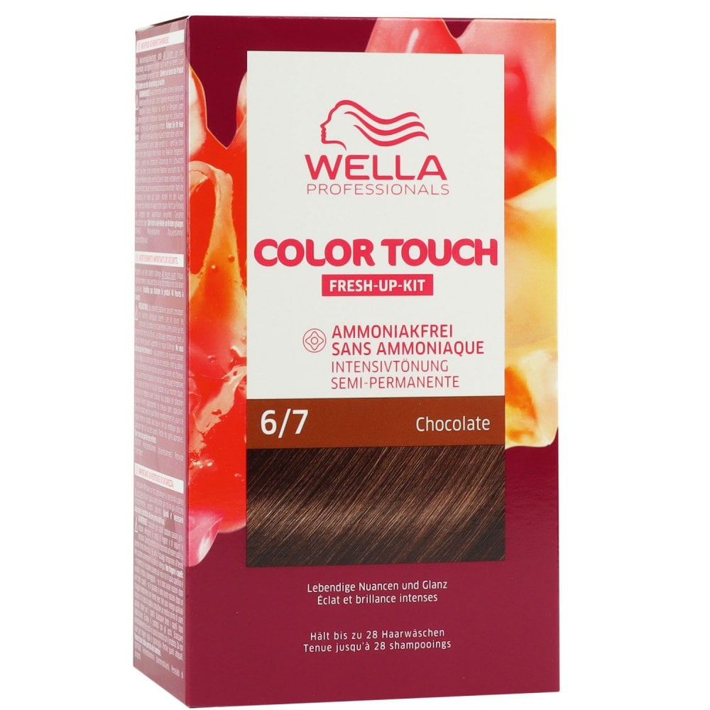 Wella Color Touch Fresh Up Kit 130 ml 6/7 dunkelblond braun Haarfarbe mit Entwickler Set