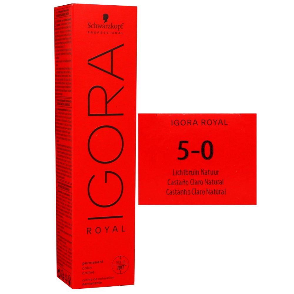 Schwarzkopf Igora Royal 60 ml 5-0 hellbraun Haarfarbe Cremefarbe