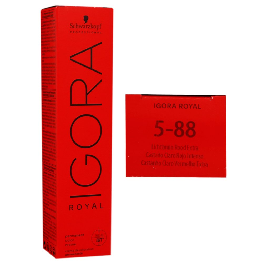 Schwarzkopf Igora Royal 60 ml 5-88 hellbraun rot extra Haarfarbe Cremefarbe