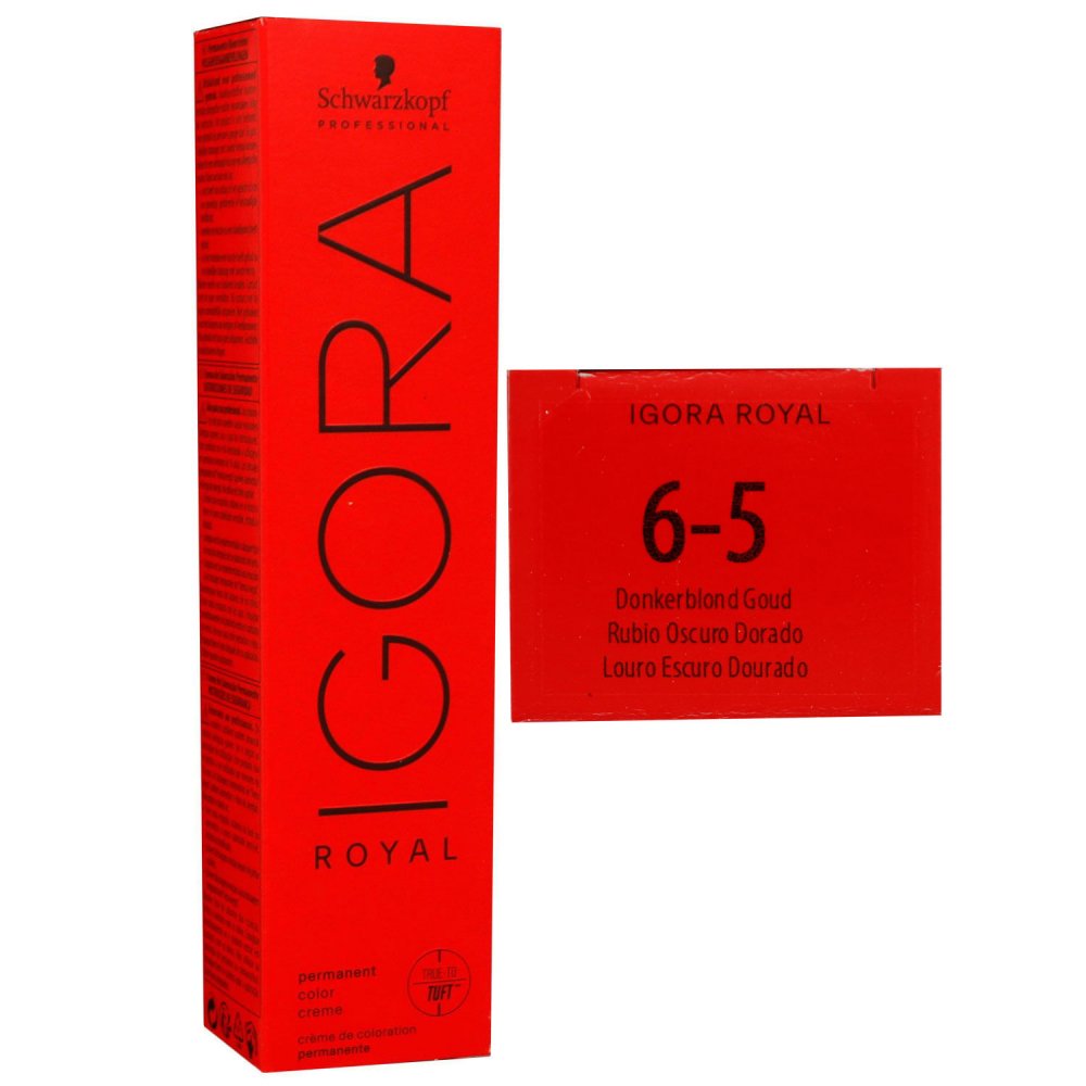 Schwarzkopf Igora Royal 60 ml 6-5 dunkelblond gold Haarfarbe Cremefarbe