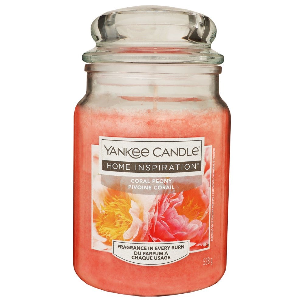 Yankee Candle Home Inspiration Duftkerze Coral Peony im Glas 538 g Housewarmer