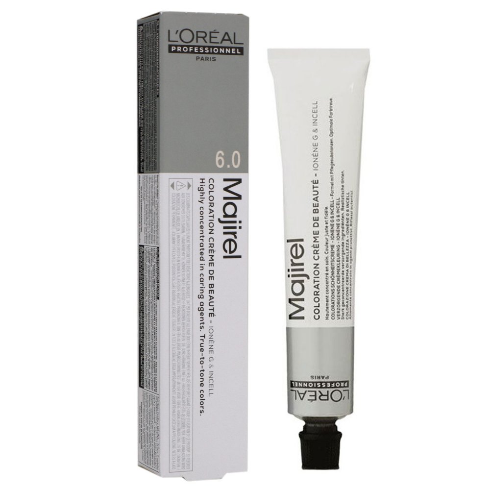 Loreal Professionnel Majirel 50 ml Haarfarbe 6.0 dunkelblond intensiv Permanente Haarfarbe