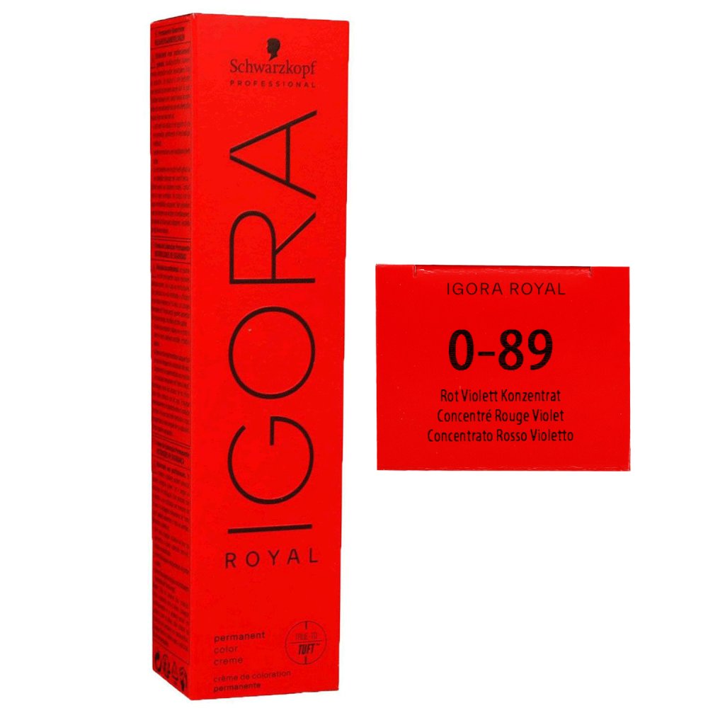 Schwarzkopf Igora Royal 60 ml 0-89 rot violett Haarfarbe Cremefarbe