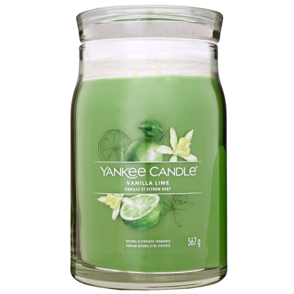 Yankee Candle Signature Vanilla Lime 2 Docht Duftkerze im Glas 567 g Housewarmer