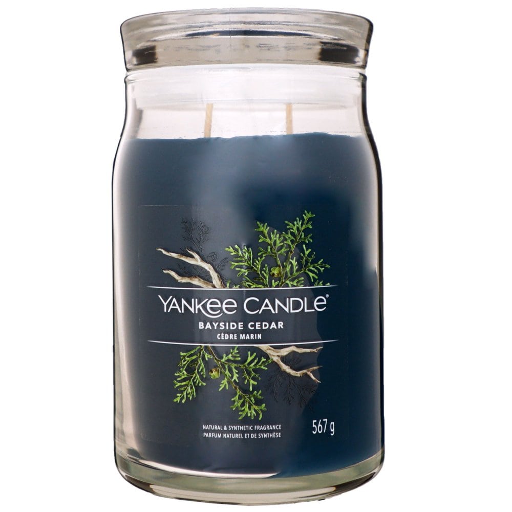 Yankee Candle Signature Bayside Cedar 2 Docht Duftkerze im Glas 567 g Housewarmer
