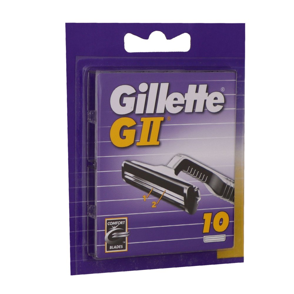 Gillette GII Rasierklingen 10 Stück Klingen