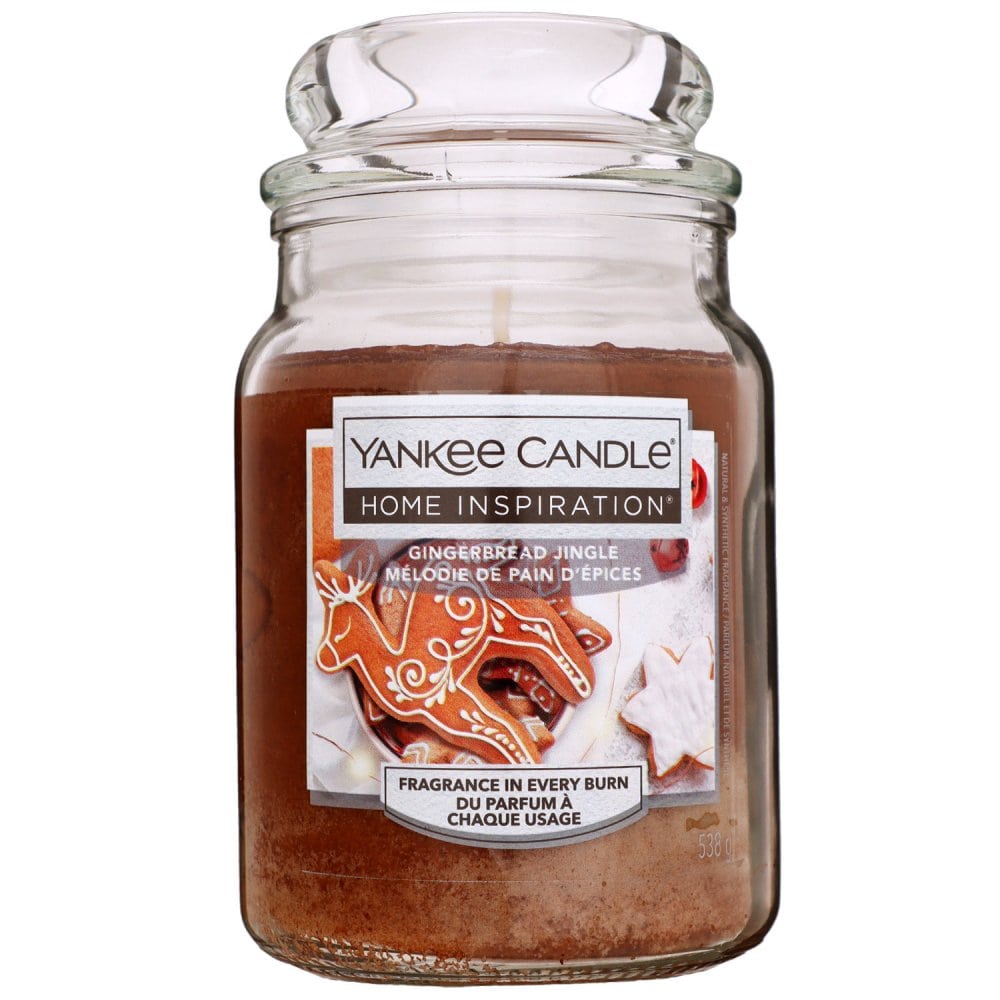 Yankee Candle Home Inspiration Duftkerze Gingerbread Jingle im Glas 538 g Housewarmer