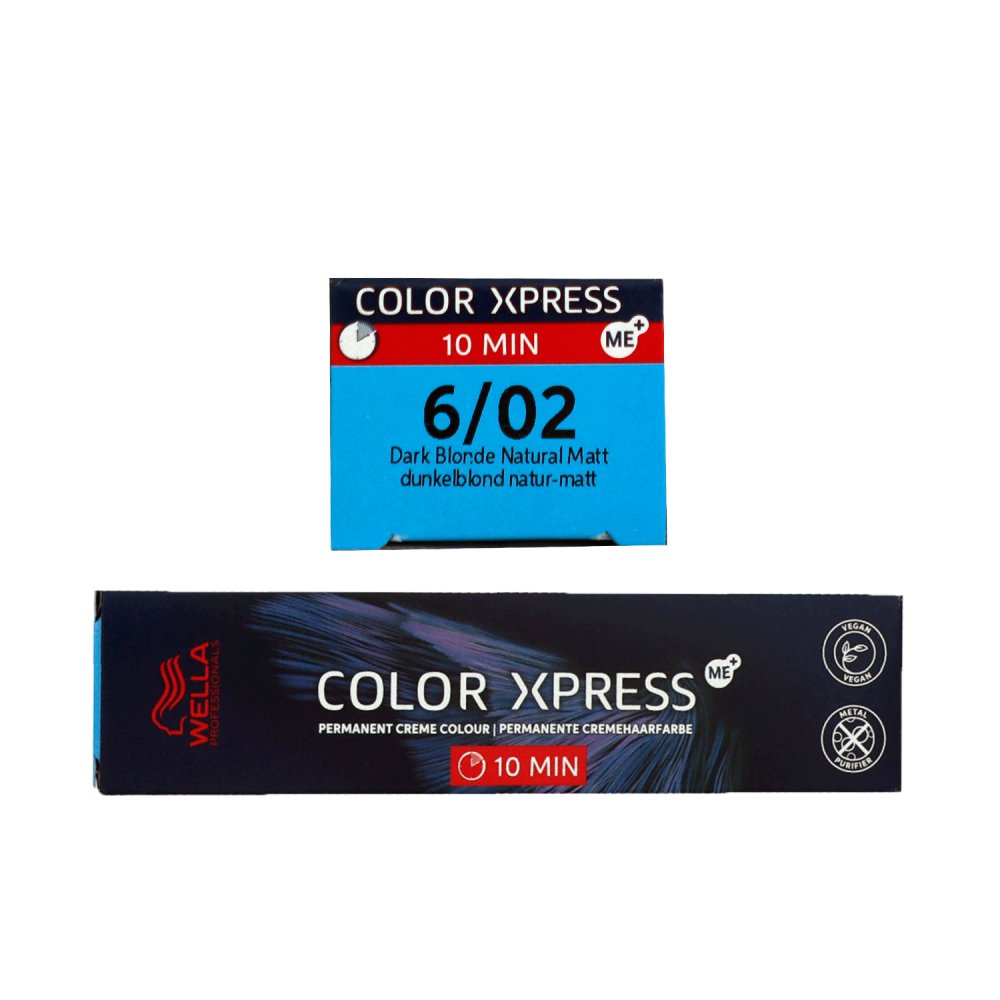Wella Color Xpress 60 ml 6/02 dunkelblond natur matt Haarfarbe