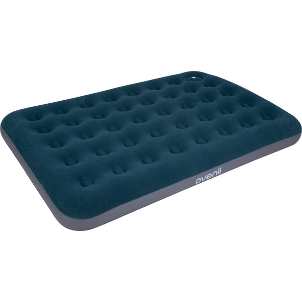 Avenli Camping Luftmatratze / Luftbett 191x137x22 cm mit eingebauter Fußpumpe
