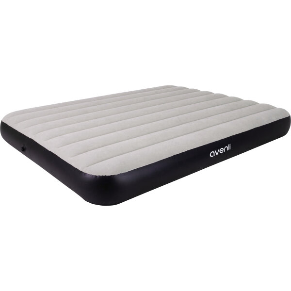 Avenli aufblasbares Luftbett Campingmatratze grau 203x152x25 cm