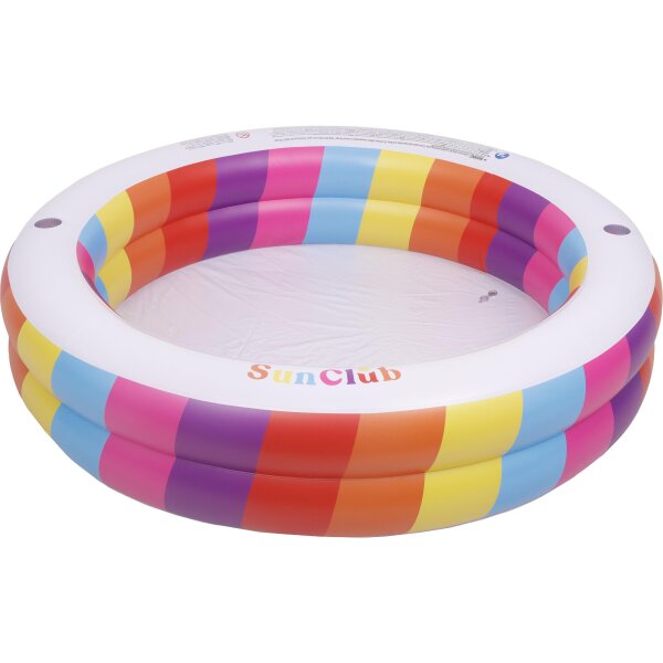 SunClub Planschbecken aufblasbar Familienpool rund - 187 x 187 x 42,5 cm, 425 L