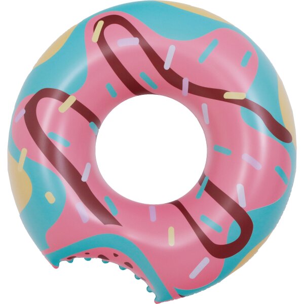 SunClub Schwimmring Eis am Stiel 125 x 120,5 cm bunt mit Sicherheitsventil