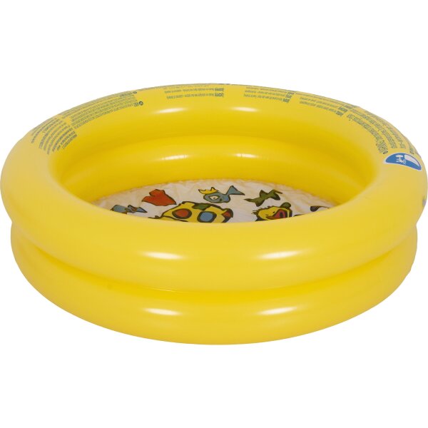 SunClub Baby-Planschbecken „Tiermotiv“ aufblasbar – Kinderpool rund Ø 61 x 12,5 cm