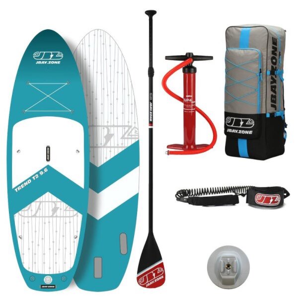 JBAY.ZONE T2 Trend Touring SUP Board Komplettset blau