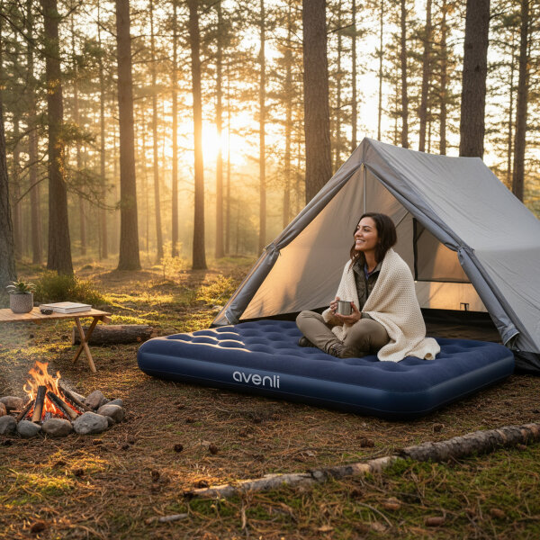 Avenli aufblasbares Luftbett / Campingmatratze 191 x 137 x 22 cm