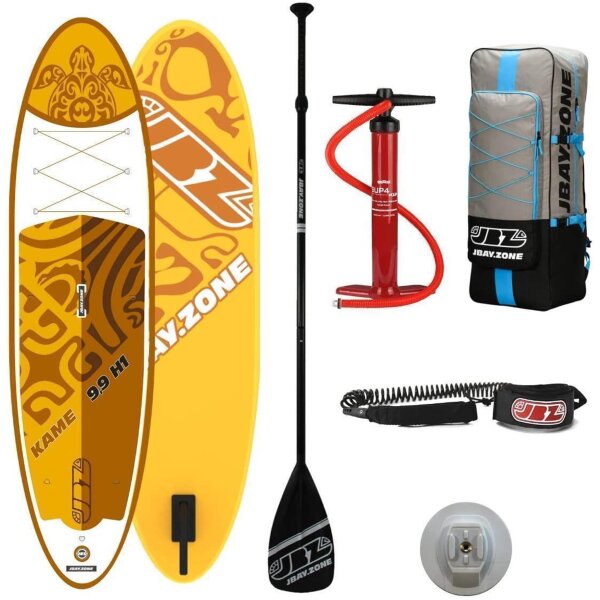 JBAY.ZONE H1 Kame All Around SUP Board 297x76x15cm Komplettset, gelb