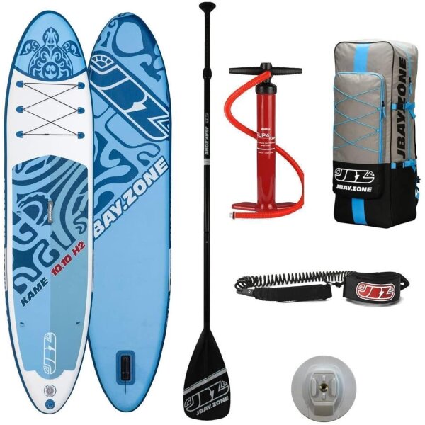 JBAY.ZONE H2 Kame All Around SUP Multiboard 330x76x15cm Komplettset, blau