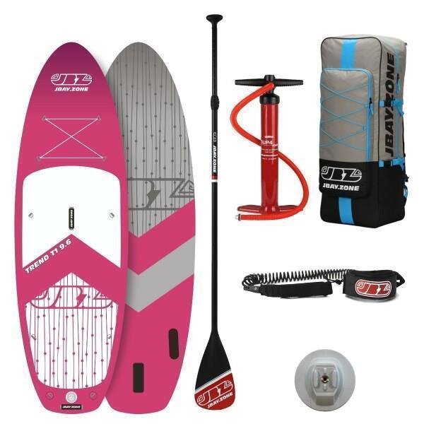 JBAY.ZONE Trend T1 Touring SUP Board Komplettset pink