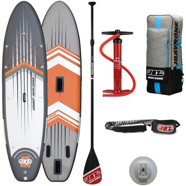 JBAY.ZONE WJ2 Comet Touring SUP Board Komplettset grau