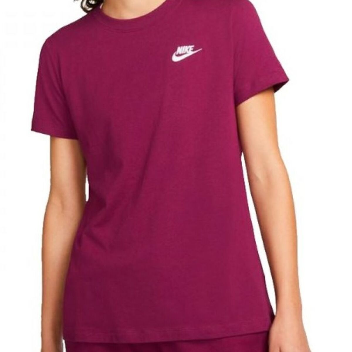 Damen Kurzarm-T-Shirt NSW CLUB TEE DN2393 Nike 610 in Rosa aus Baumwolle von Nike - XL