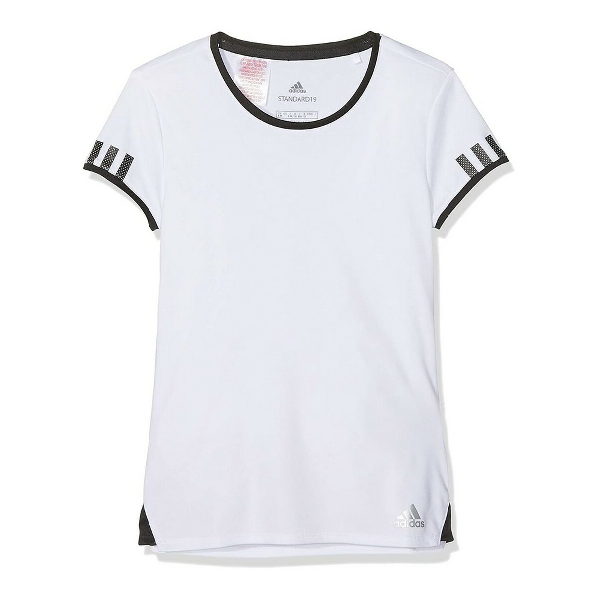 Adidas Kurzarm-T-Shirt für Kinder in Weiß, 6 Jahre, aus Polyester (ADIDAS CLUB TEE DU2464)