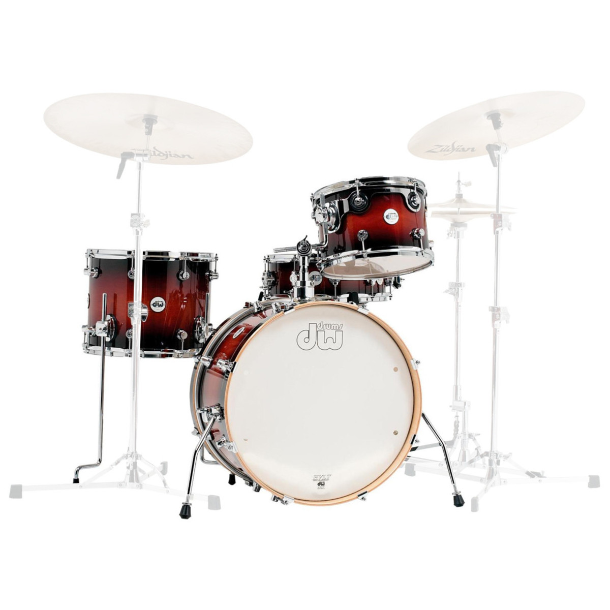 DW Drums Design Vielflieger 20 Shell Pack Gloss Tobacco Burst