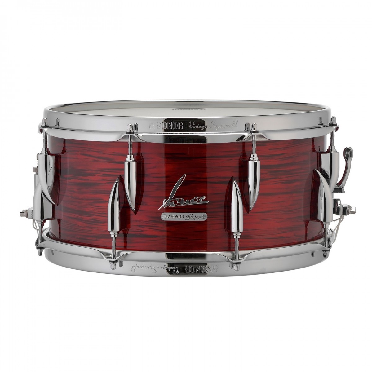 Sonor Vintage 13 x 6 Snare Drum Buche Vintage Rote Auster
