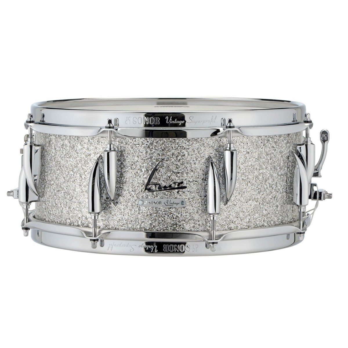 Sonor Vintage 13 x 6 Snare Drum Buche Vintage Silver Glitter