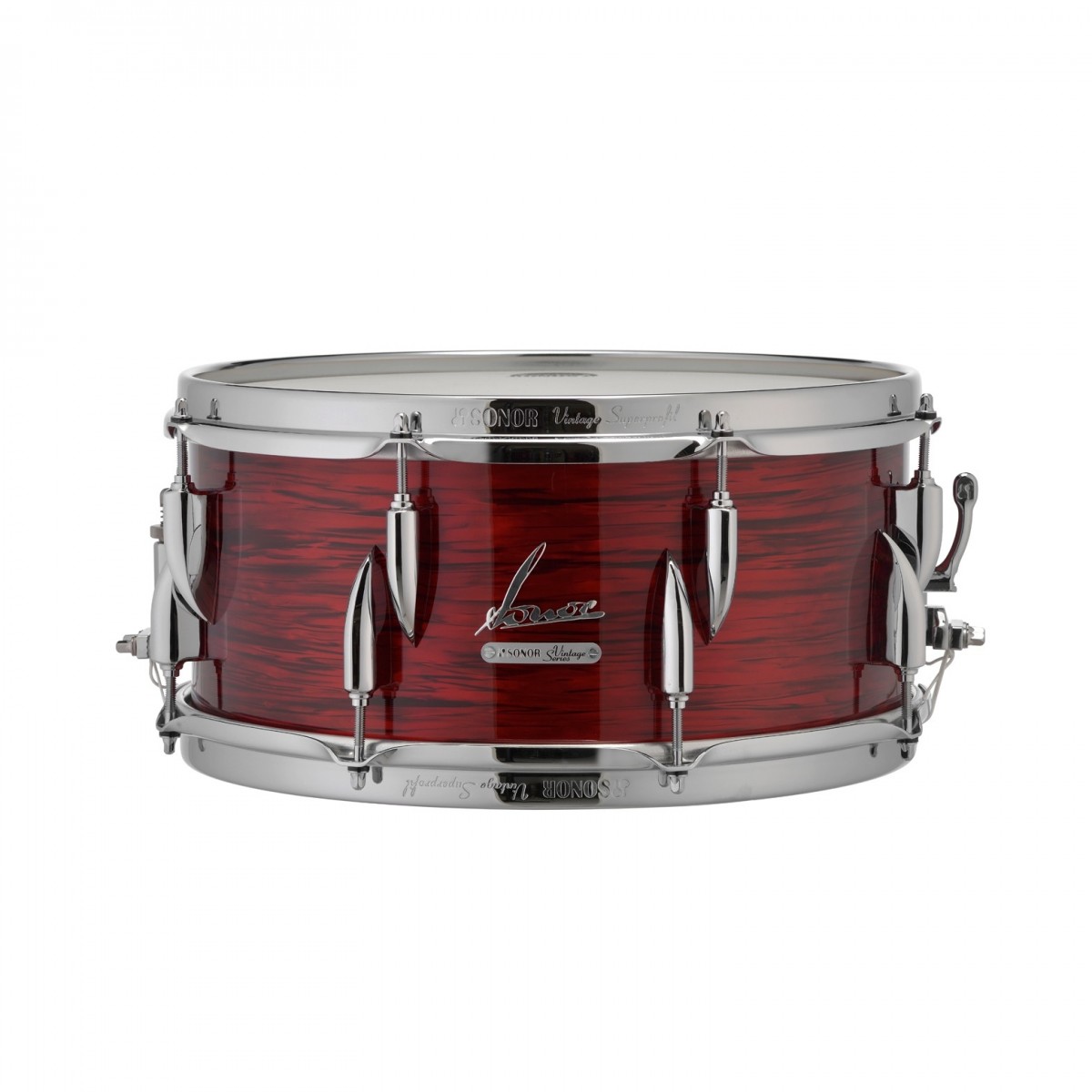 Sonor Vintage 14 x 5 Snare Drum Buche Vintage Rote Auster