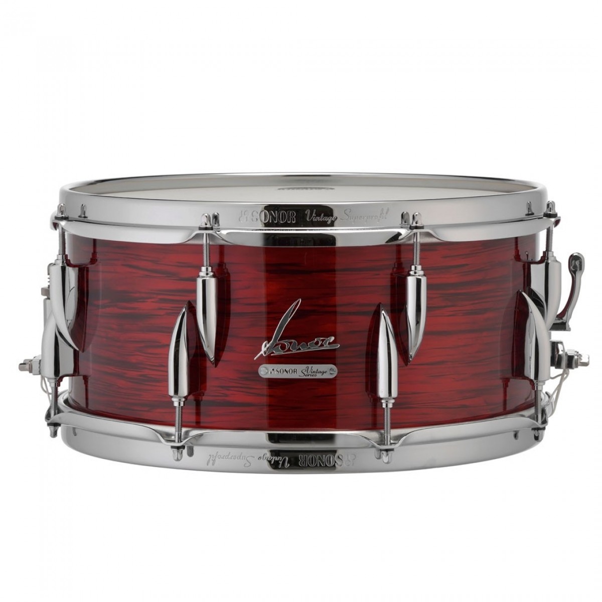 Sonor Vintage 14 x 575 Snare Drum Buche Vintage Rote Auster