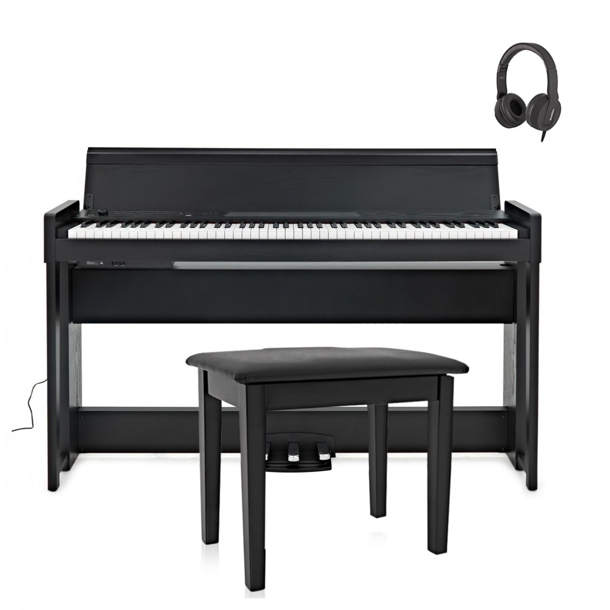 Korg C1 Air Digitalpiano-Bundle Schwarz Holzmaserung