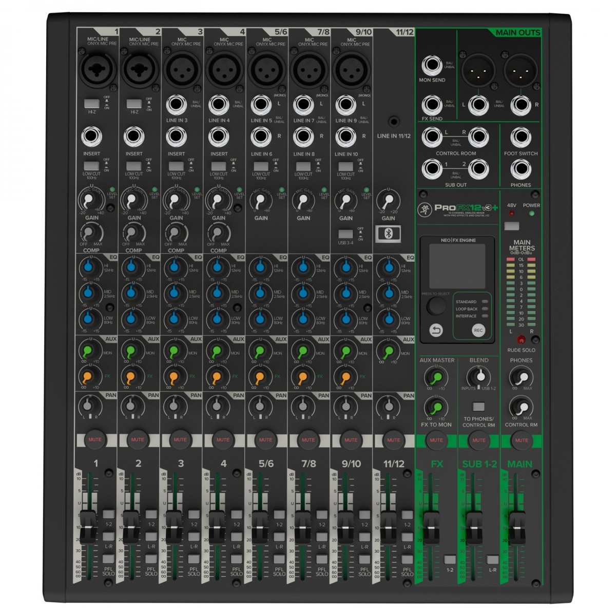 Mackie ProFX12v3+ Analoges Mischpult