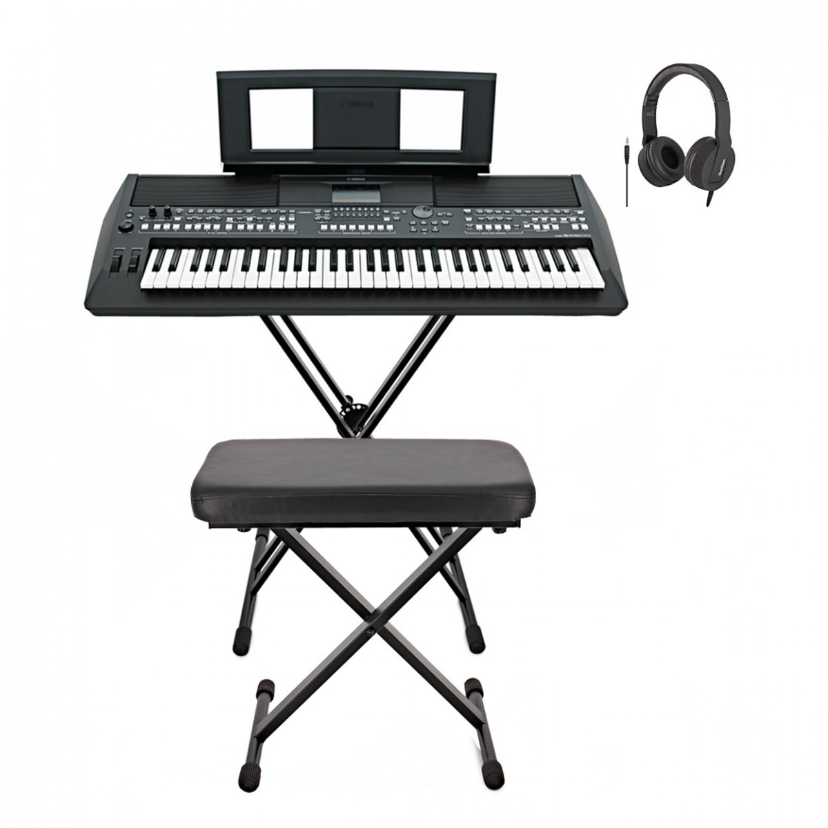 Yamaha PSR SX600 Digital Arranger Keyboard Bundle