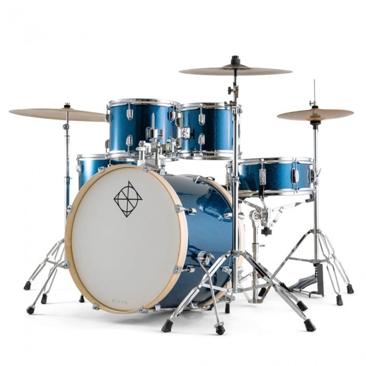Dixon Schlagzeug Spark 20 5pc Schlagzeug Set Ozean Blue Sparkle