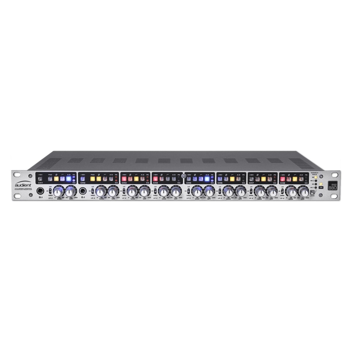 Audient ASP880 8-Kanal Klasse A Mikrofon-Vorverstärker und ADC