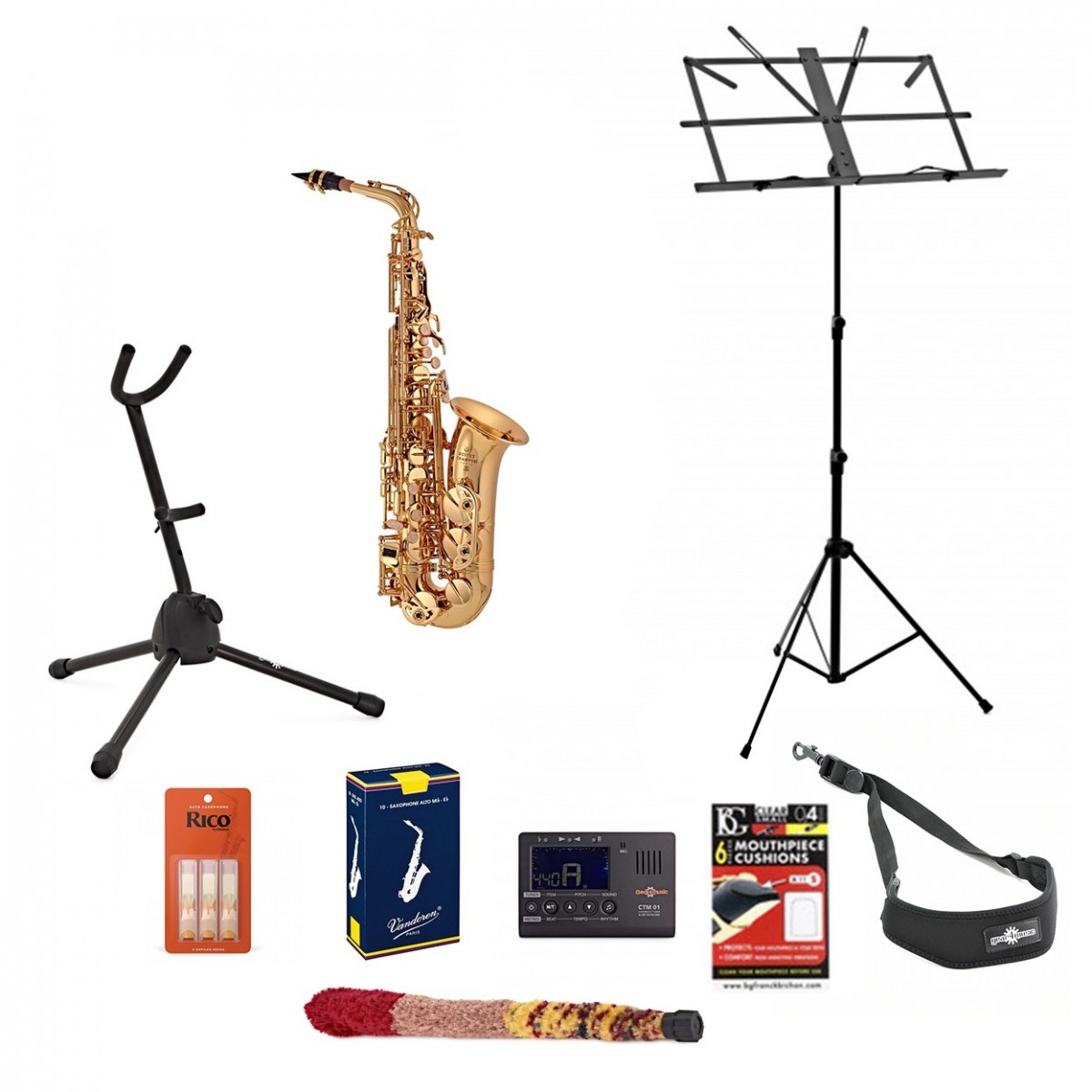 Buffet 100 Serie Alto Saxophon Lacquer Paket