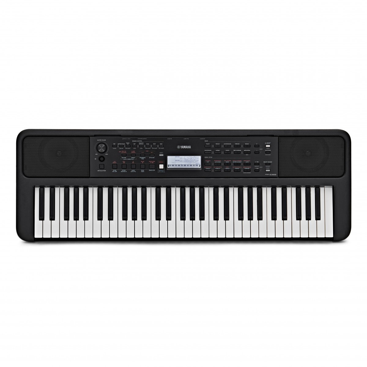Yamaha PSR E383 Tragbares Keyboard Schwarz